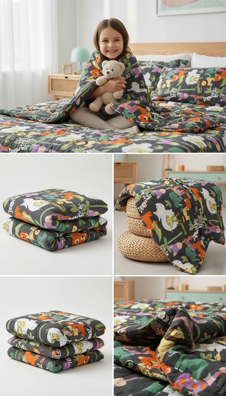 Snuggle Safari Kids Comforter - Ultra - Soft, Playful & Perfect for Cozy Nights